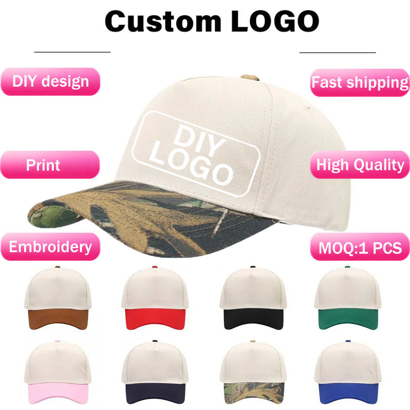 Baseball Cap Structured - Topi Baseball 5 Panel Dua Warna