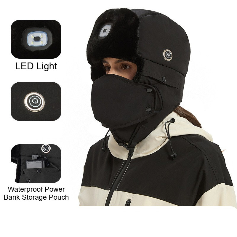 Winter Trapper Hat - Topi Ski Berpemanas Tebal dengan Pengisian