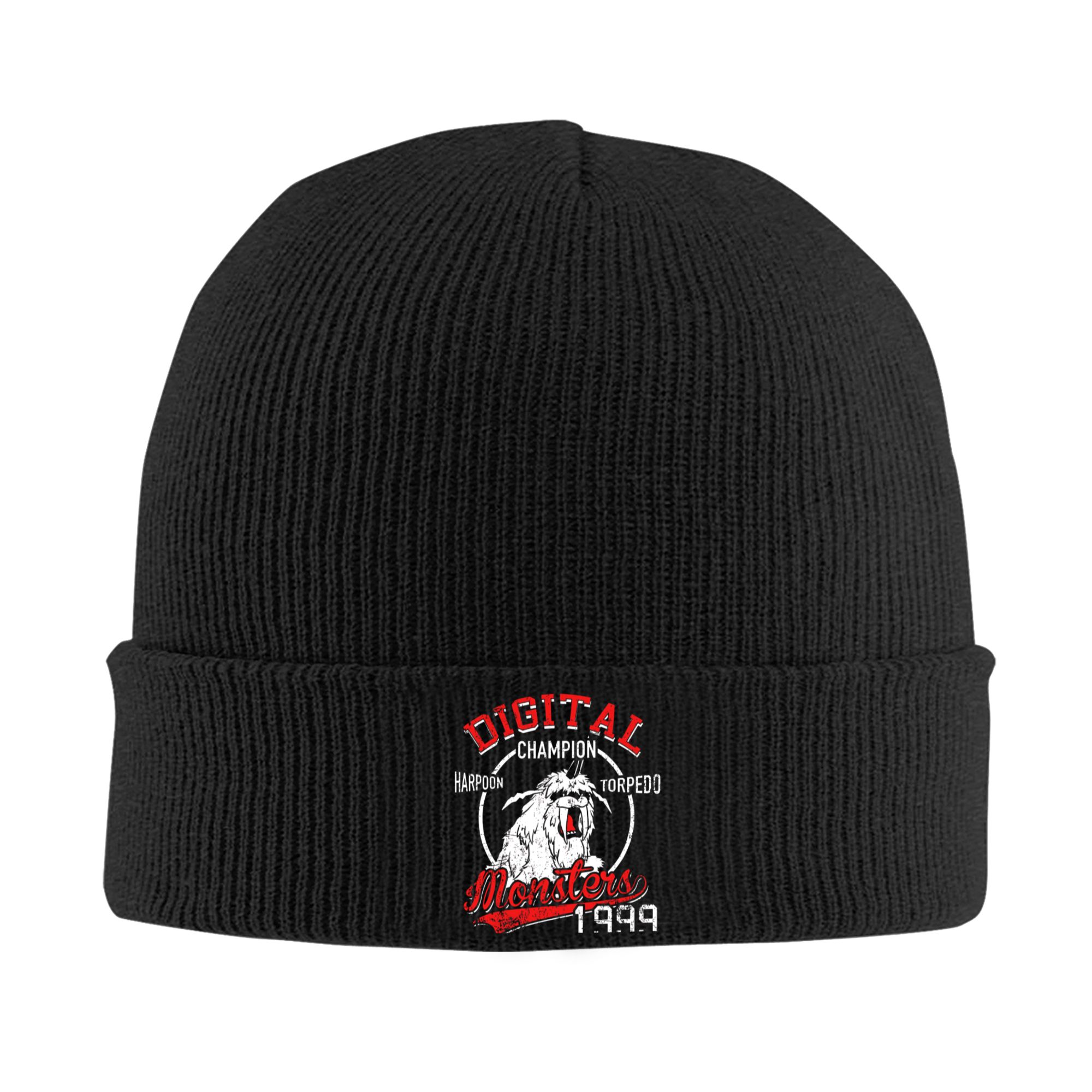 Beanie Cuffed Knit - Topi Rajut Harpon Torpedo Digital Monster