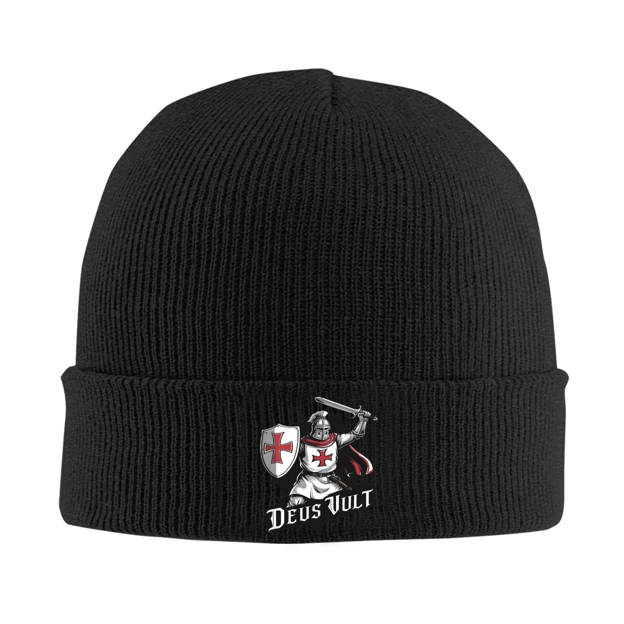 Beanie Cuffed Knit - Deus Vult - Topi Rajut Rib
