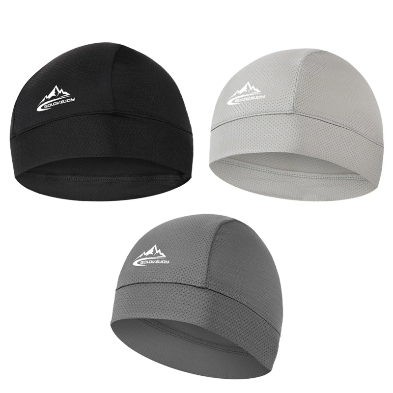 Skull Cap Helmet Liner - Topi Beanie Jaring Sutra Es Musim