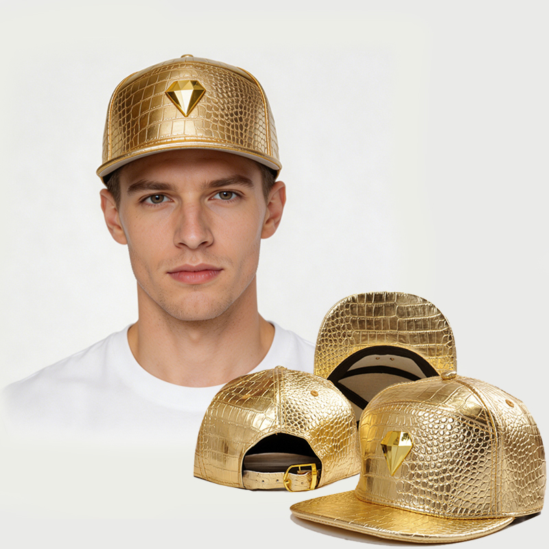 Baseball Cap Structured - Topi Baseball Kulit Gem Baru Pria