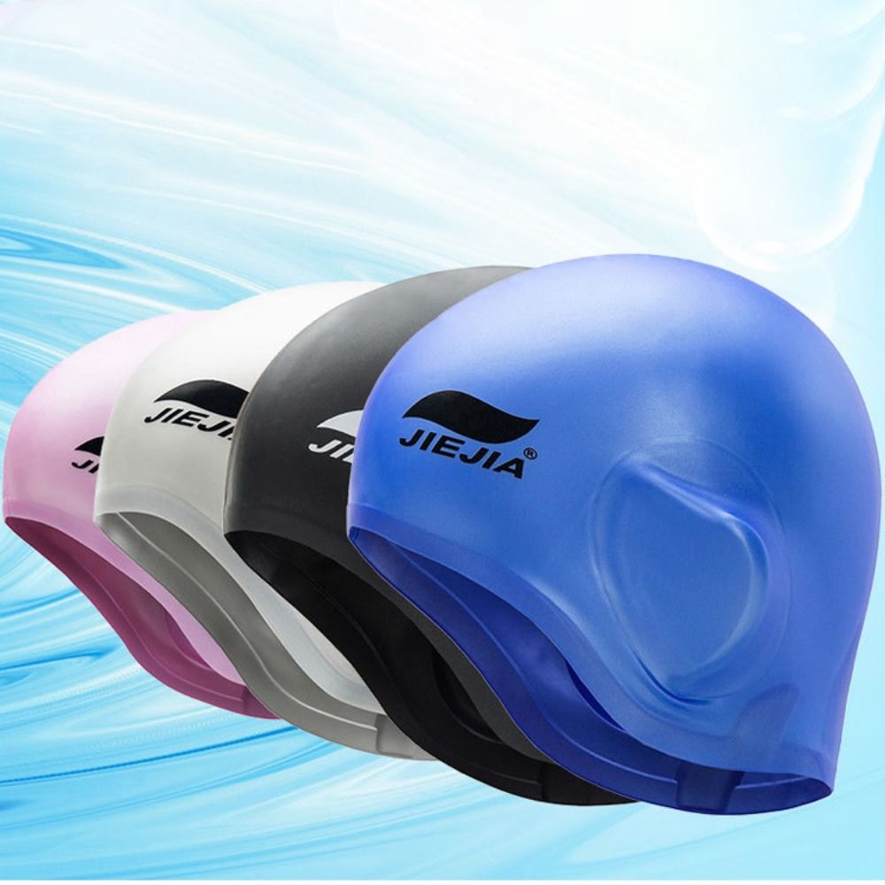 Swim Hat Silicone - Peralatan Renang Silikon Tahan Air Kolam