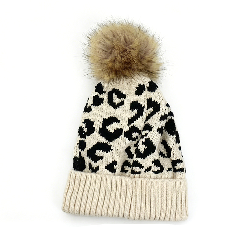 Topi rajut pom-pom motif macan - Beanie Cuffed Knit ulasan dan harga