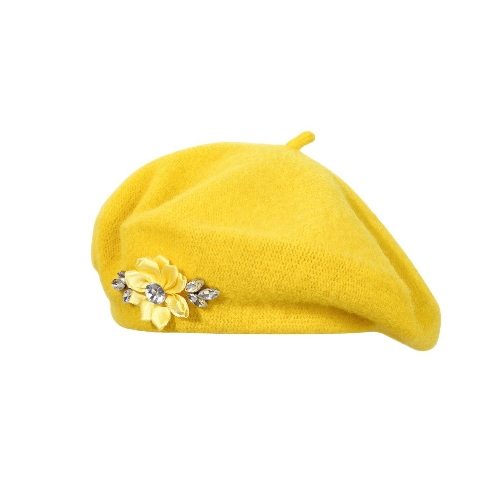 Beret wol warna solid elegan d - Beret French Wool ulasan dan harga