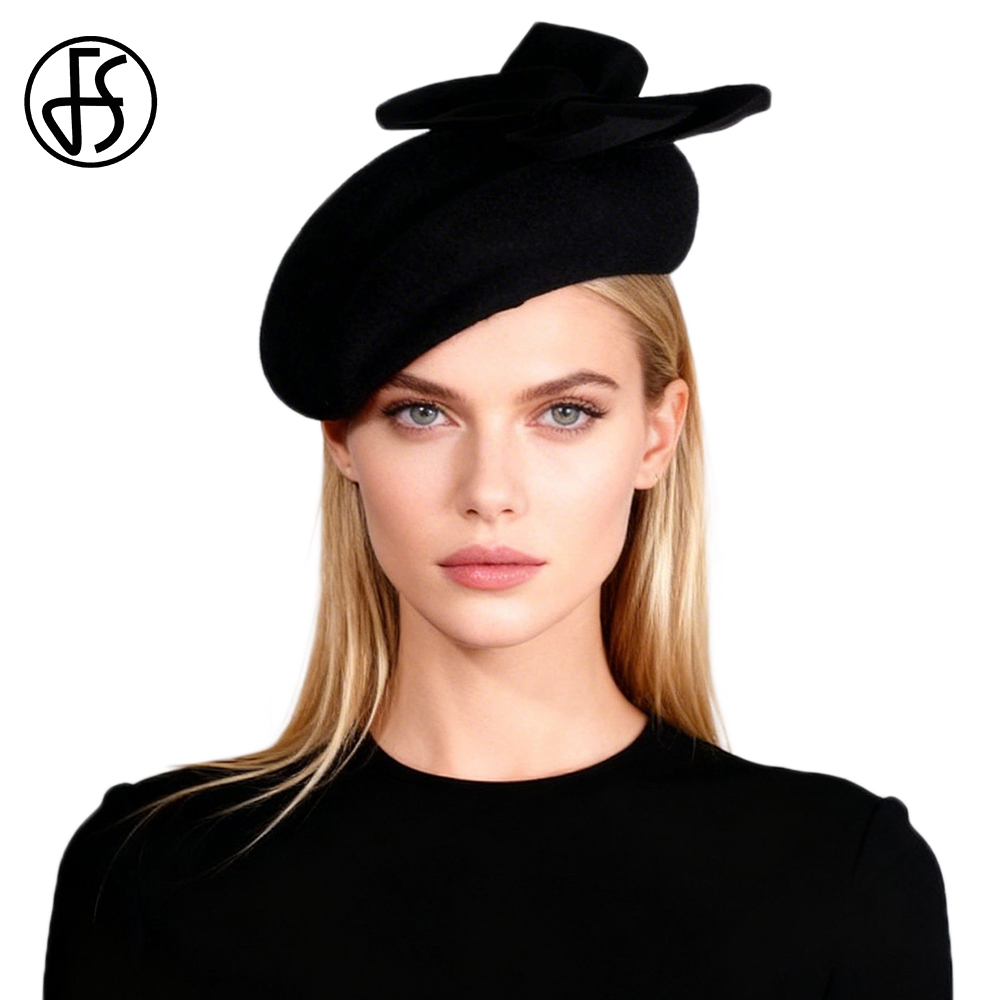 Topi Baret Prancis Wol Hitam P - Beret French Wool ulasan dan harga