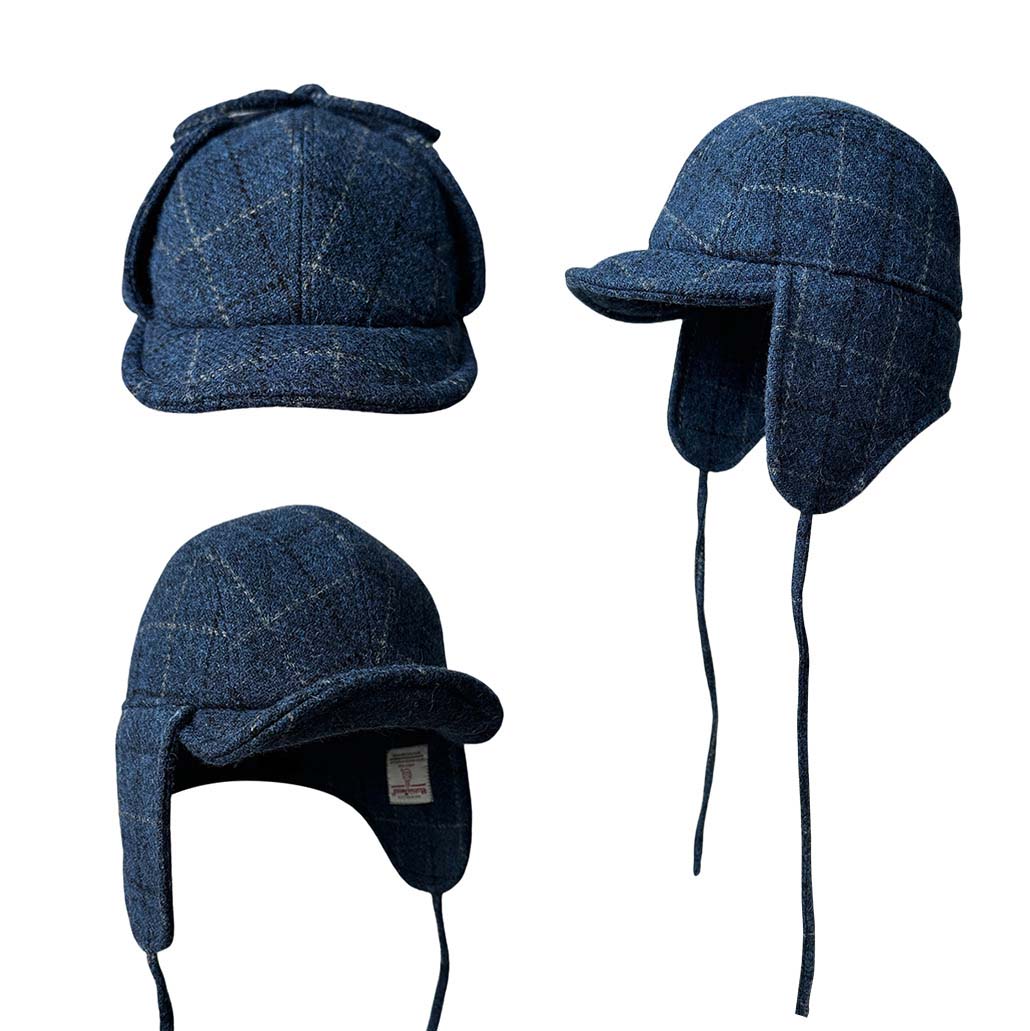 Topi Aviator Harris Tweed Pria - Trapper Hat Ear Flap ulasan dan harga