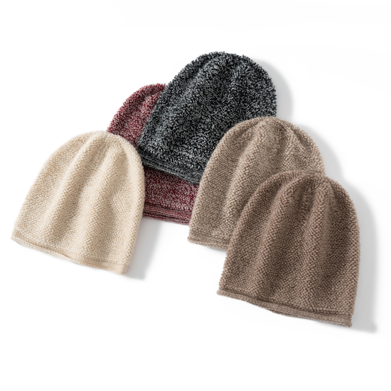 Topi Kasmir Murni 100% untuk M - Beanie Cuffed Knit ulasan dan harga