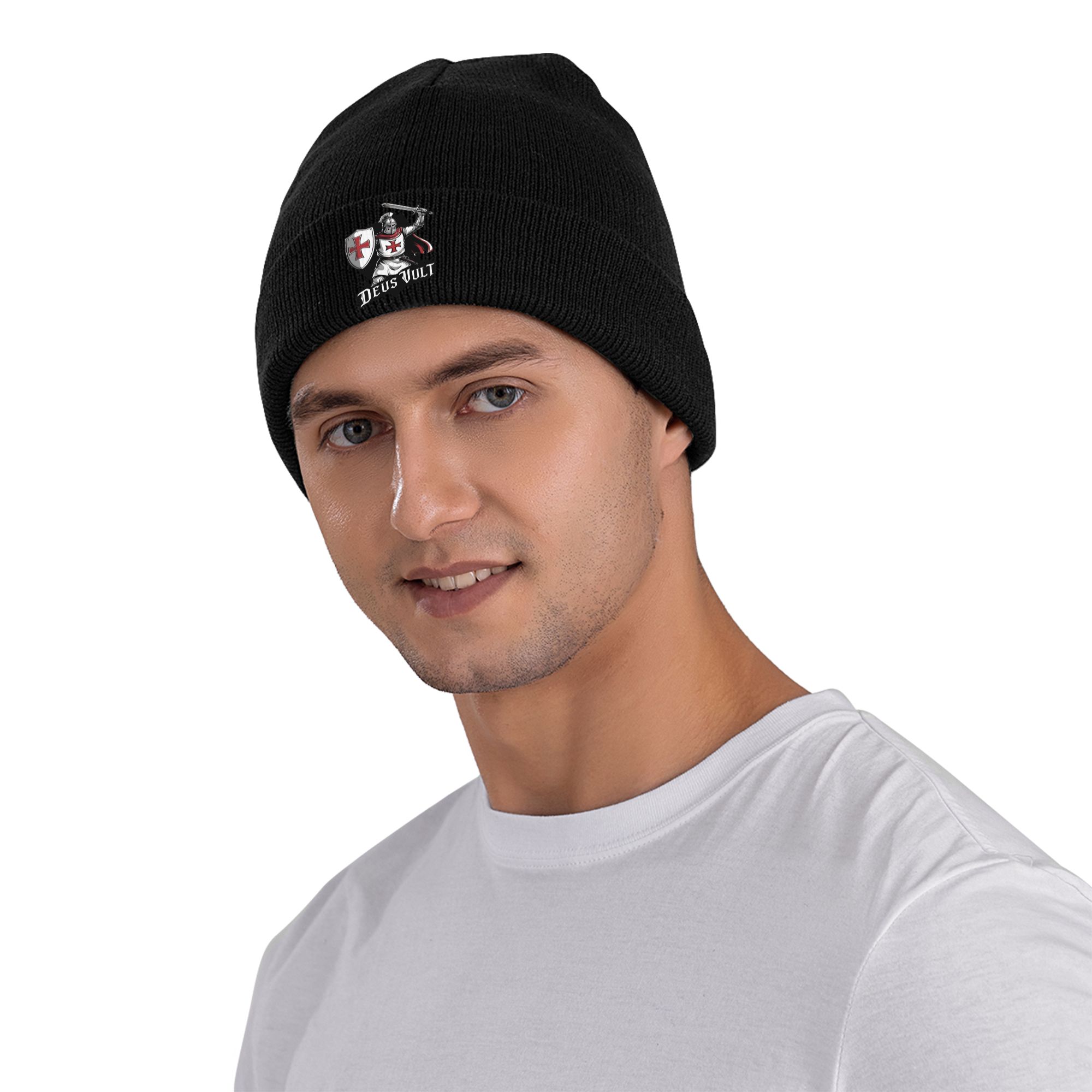 Deus Vult - Topi Rajut Rib Ber - Beanie Cuffed Knit ulasan dan harga