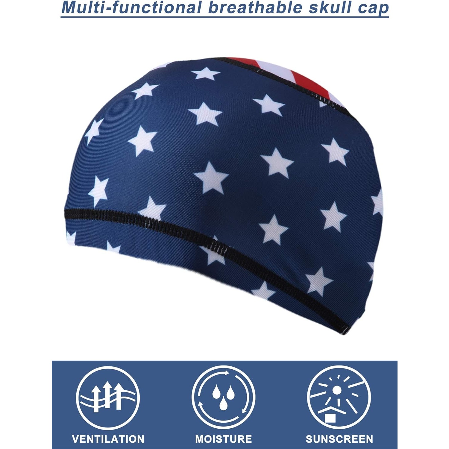 4x Topi Tengkorak Bendera AS,  - Skull Cap Helmet Liner ulasan dan harga