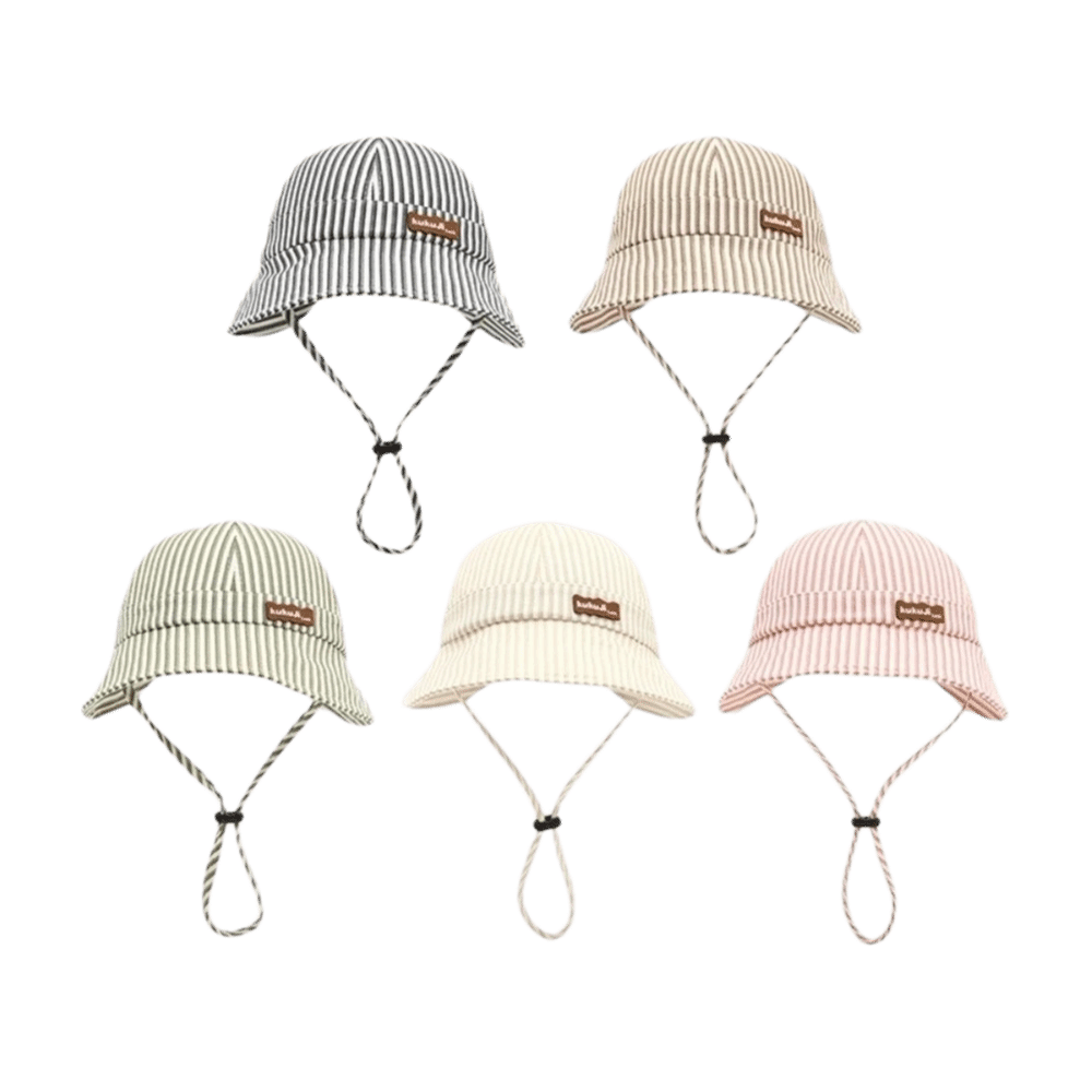 Topi Bayi Bergaris Baru, Topi  - Bucket Hat Cotton ulasan dan harga