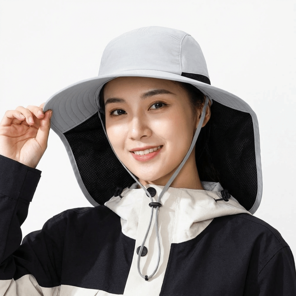 Topi Matahari Pinggiran Lebar  - Bucket Hat Cotton ulasan dan harga